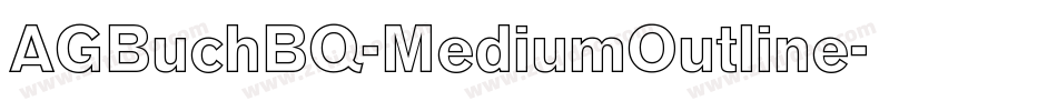 AGBuchBQ-MediumOutline字体转换