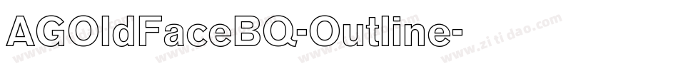 AGOldFaceBQ-Outline字体转换