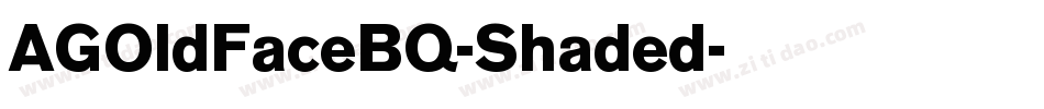 AGOldFaceBQ-Shaded字体转换
