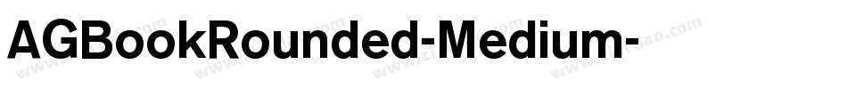 AGBookRounded-Medium字体转换