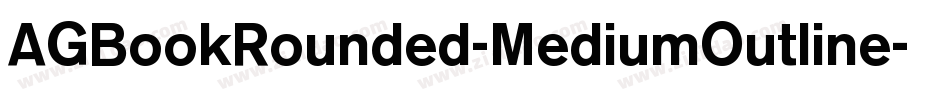 AGBookRounded-MediumOutline字体转换
