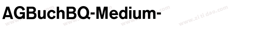 AGBuchBQ-Medium字体转换