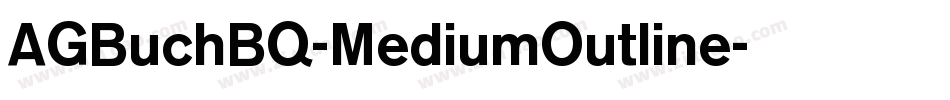 AGBuchBQ-MediumOutline字体转换