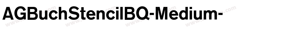 AGBuchStencilBQ-Medium字体转换