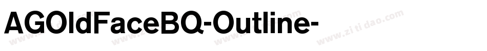 AGOldFaceBQ-Outline字体转换
