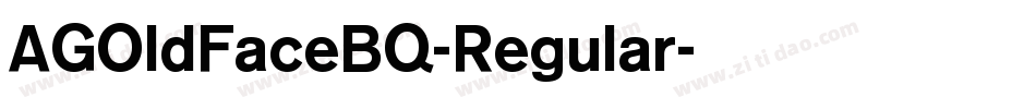 AGOldFaceBQ-Regular字体转换