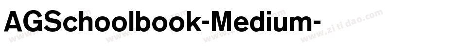 AGSchoolbook-Medium字体转换