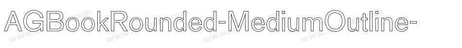 AGBookRounded-MediumOutline字体转换
