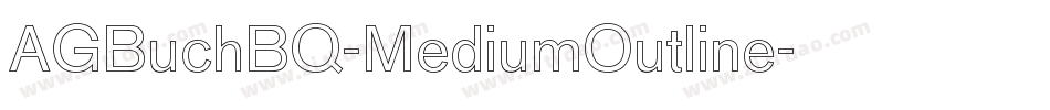 AGBuchBQ-MediumOutline字体转换