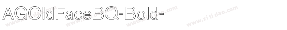 AGOldFaceBQ-Bold字体转换