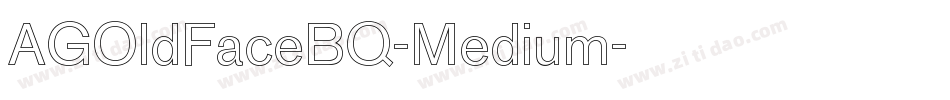 AGOldFaceBQ-Medium字体转换