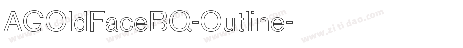 AGOldFaceBQ-Outline字体转换