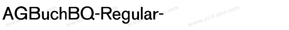AGBuchBQ-Regular字体转换