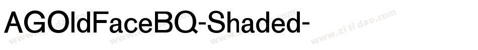 AGOldFaceBQ-Shaded字体转换