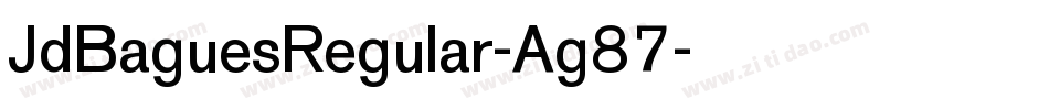JdBaguesRegular-Ag87字体转换
