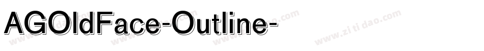 AGOldFace-Outline字体转换