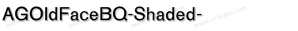 AGOldFaceBQ-Shaded字体转换