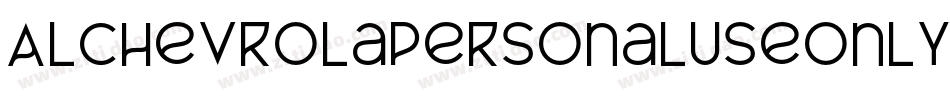 AlChevrolaPersonaluseonly-axY2a字体转换