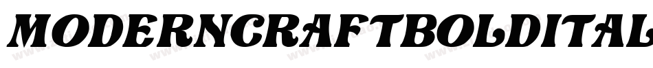 ModernCraftBoldItalic-Gj8O字体转换