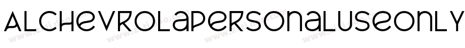 AlChevrolaPersonaluseonly-axY2a字体转换