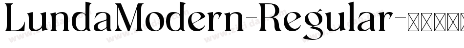 LundaModern-Regular字体转换