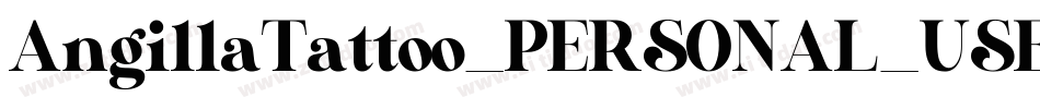 AngillaTattoo_PERSONAL_USE_ONLY字体转换