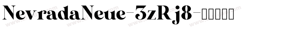 NevradaNeue-3zRj8字体转换