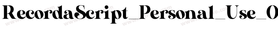 RecordaScript_Personal_Use_Only字体转换