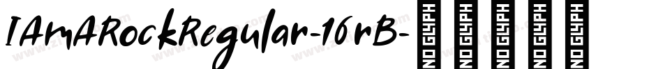 IAmARockRegular-16rB字体转换