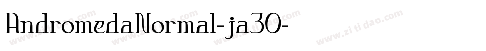 AndromedaNormal-ja30字体转换