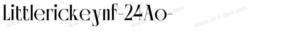 Littlerickeynf-24Ao字体转换