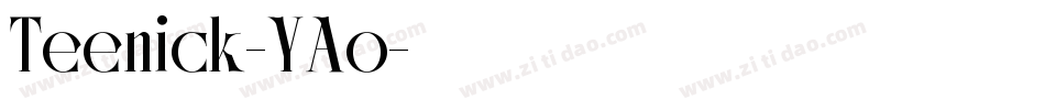 Teenick-YAo字体转换