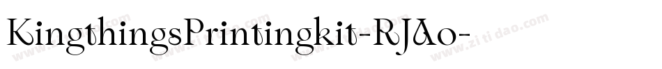 KingthingsPrintingkit-RJAo字体转换