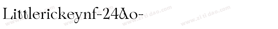 Littlerickeynf-24Ao字体转换