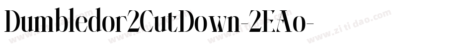 Dumbledor2CutDown-2EAo字体转换