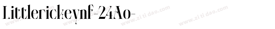 Littlerickeynf-24Ao字体转换