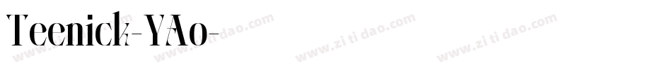 Teenick-YAo字体转换