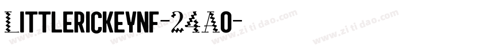 Littlerickeynf-24Ao字体转换