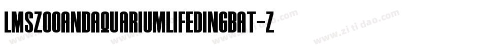 LmsZooAndAquariumLifeDingBat-ZyBm字体转换