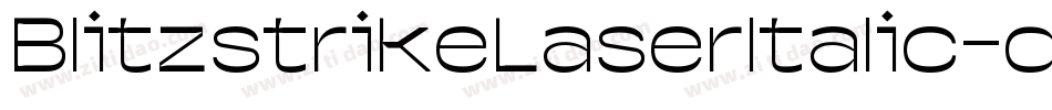 BlitzstrikeLaserItalic-d40K字体转换