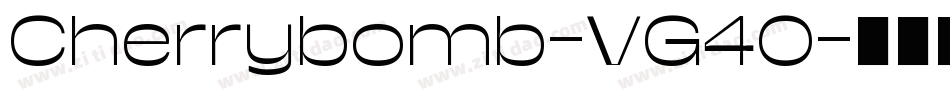 Cherrybomb-VG40字体转换
