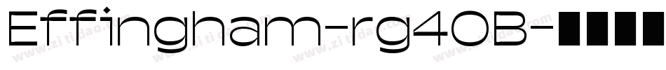 Effingham-rg40B字体转换
