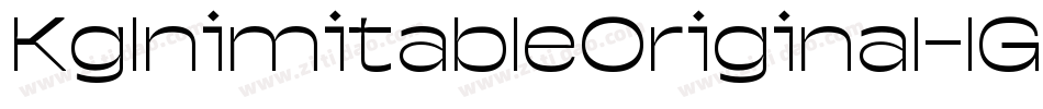 KgInimitableOriginal-lG40字体转换