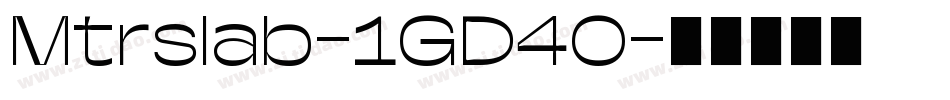 Mtrslab-1GD40字体转换