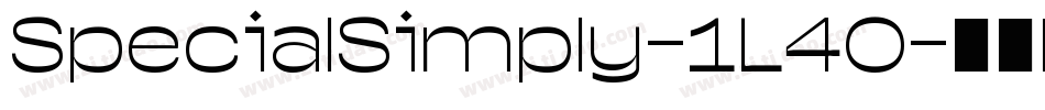 SpecialSimply-1L40字体转换