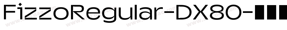 FizzoRegular-DX80字体转换