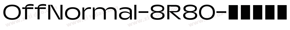 OffNormal-8R80字体转换