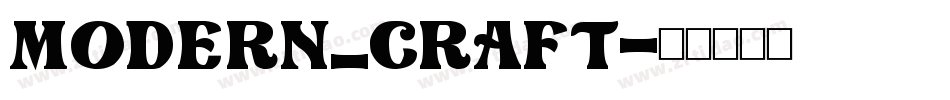 MODERN_CRAFT字体转换