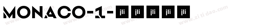Monaco-1字体转换