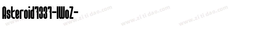 Asteroid7337-lWoZ字体转换